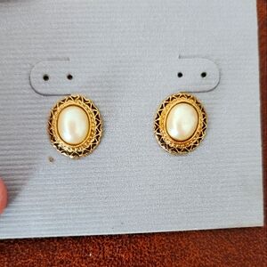Gold and Pearl Studs
